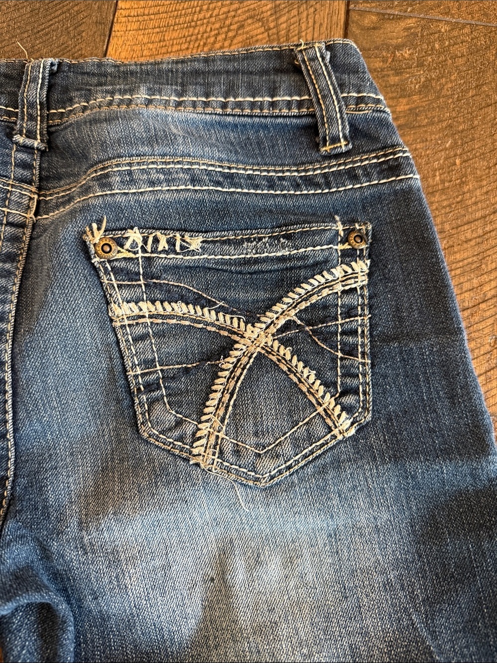 Truce Junior’s Denim Bermuda Shorts in Dark Blue - Picture 5 of 6